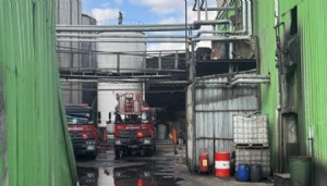 Yağ fabrikasında yangın