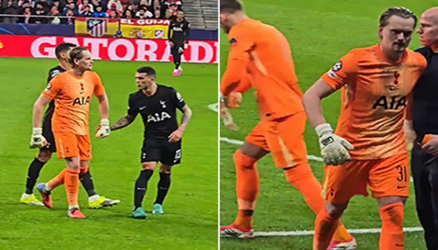 Tottenham'ın Madrid'de kabus gecesi: Üst üste goller yiyen genç kaleci 17. dakikada oyundan alındı