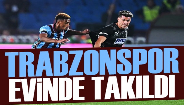 Trabzonspor'a evinde Alanya engeli