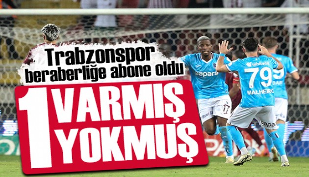 Trabzonspor'dan beraberliğe abonelik / Spor manşetleri