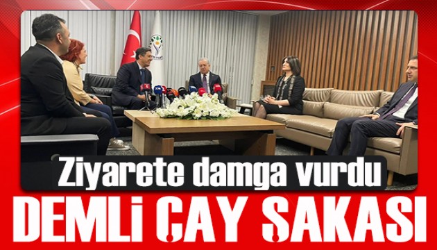 DEM Parti ile MHP arasında 'demli çay' şakası! Kameralara böyle yansıdı