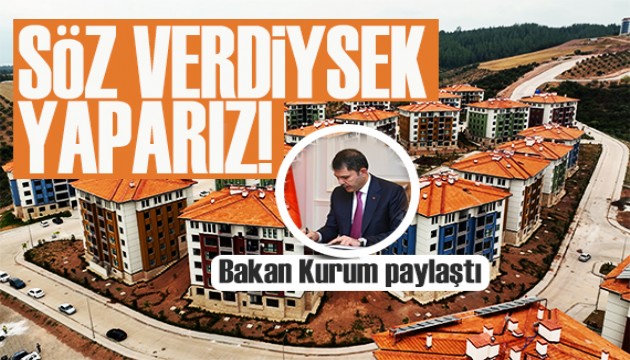 Bakan Kurum'dan deprem bölgesi mesajı: Söz verdiysek yaparız