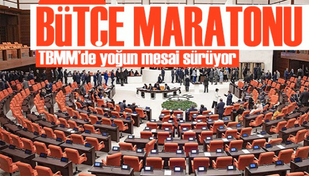 TBMM'de yoğun mesai sürüyor: Bütçe maratonu başlıyor!