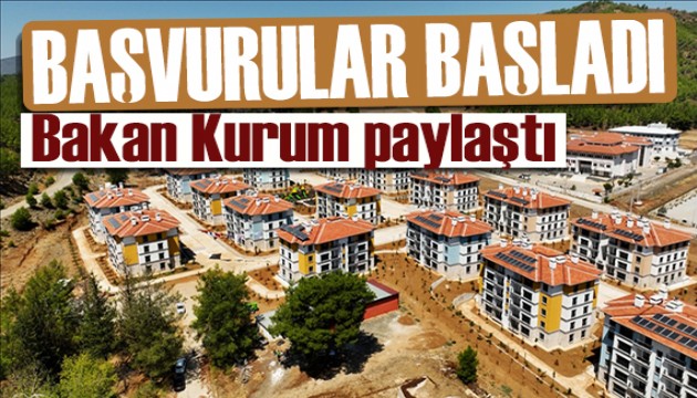 Bakan Kurum duyurdu: Yüzyılın Konut Projesi başvurular başladı