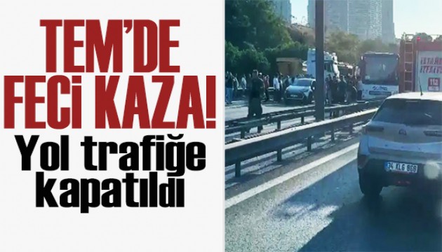 TEM Otoyolu'nda korkunç kaza: 9 kişi yaralandı!
