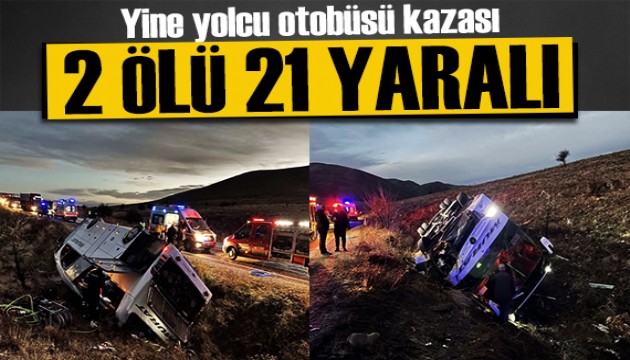 Afyonkarahisar'da feci kaza! 2 ölü, 21 yaralı
