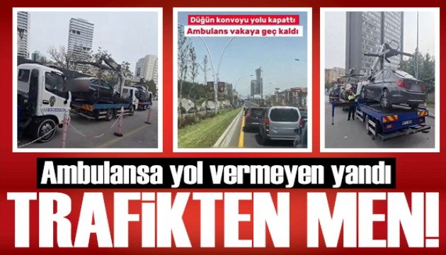Ambulansa yol vermeyen yandı! Bakan Yerlikaya duyurdu: Ceza yağdı