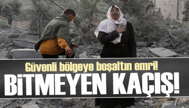 İsrail, Filistinliler için 'güvenli' ilan ettiği bölgenin derhal boşaltılmasını istedi