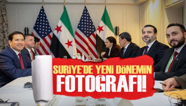 Suriye'de yeni dönemin fotoğrafı: Rubio, Şeybani ve Abdi ile bir araya geldi