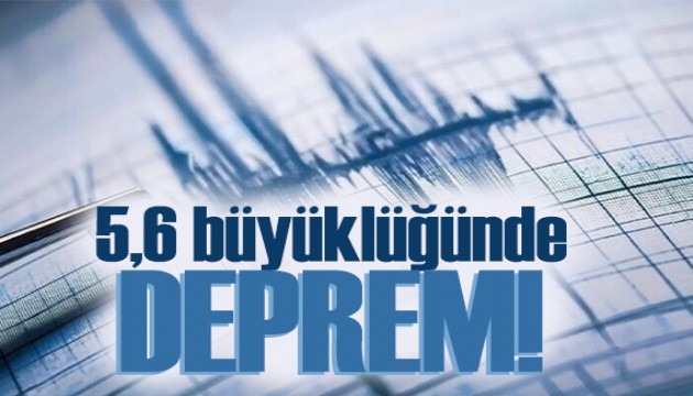 Malatya'da 5,6 büyüklüğünde deprem!