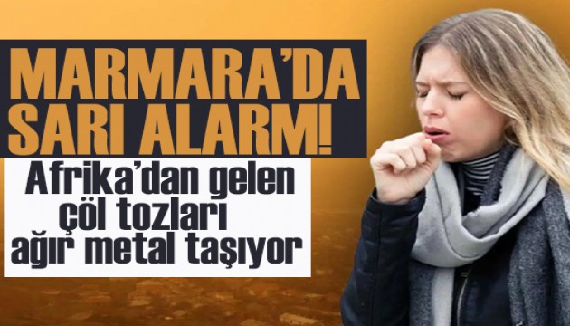 Marmara’da 'sarı alarm': Afrika’dan gelen çöl tozları ağır metal taşıyor