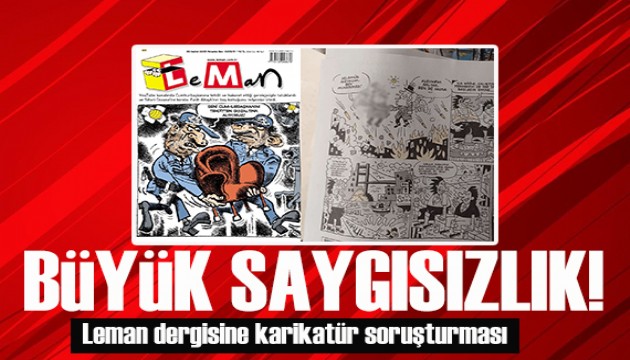 Leman dergisine 'karikatür' soruşturması: 4 kişi gözaltına alındı