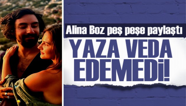 Alina Boz ve Umut Evirgen’in havuz keyfi