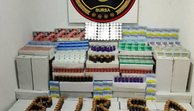 Bursa’da ruhsatsız ilaç baskını
