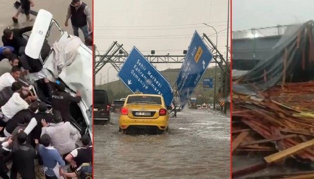 'Süper Hücre' faciası: 1 ölü, 63 yaralı