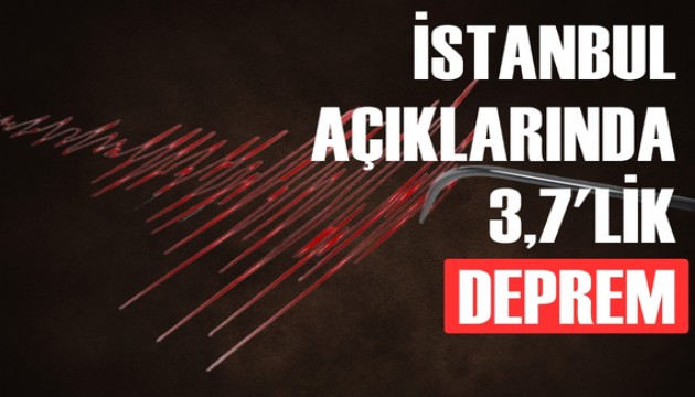 Karadeniz'de 3,7 büyüklüğündeki deprem İstanbul'da da hissedildi