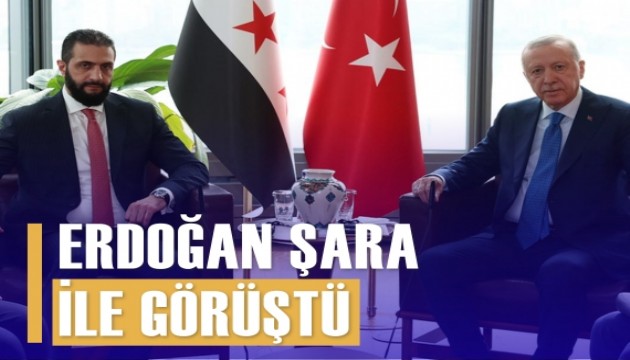 Erdoğan, Şara ve Macron ile görüştü