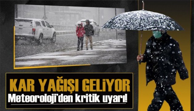 Sıcaklıklar 10 derece düşüyor 'İstanbul'da kar kapıda'