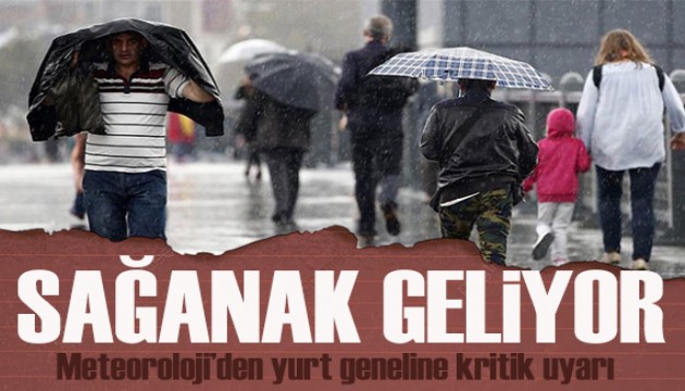 Meteoroloji’den kuvvetli yağış ve fırtına uyarısı