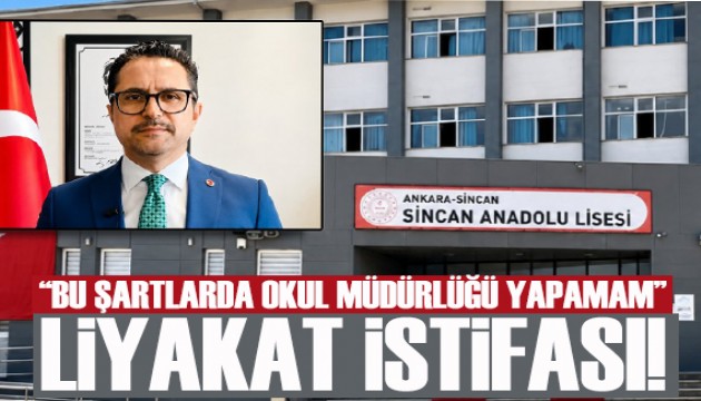 Okul müdüründen dikkat çeken istifa: Sizin sözünüz geçer akçe olduğu sürece burada görev yapamam