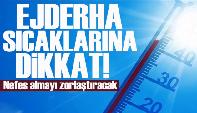 Akciğer hastaları için kritik uyarı! Ejderha sıcaklarına dikkat!