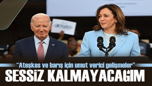 Kamala Harris: Gazze'de yaşananlara sessiz kalmayacağım