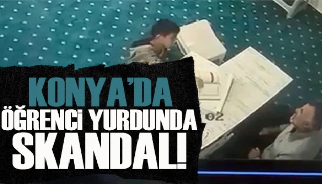 Konya'da öğrenci yurdunda skandal dayak!
