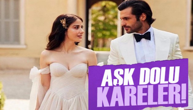 Özge Gürel ve Serkan Çayoğlu çiftinden aşk dolu poz