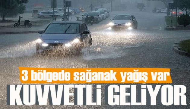 3 bölgede sağanak! İşte illerimizde hava durumu
