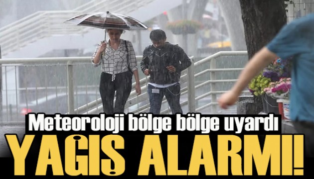 Meteoroloji'den Türkiye genelinde sağanak yağmur uyarısı!