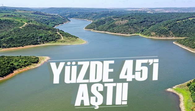 İstanbul barajlarında sevindiren haber! Doluluk oranı yüzde 45’i aştı