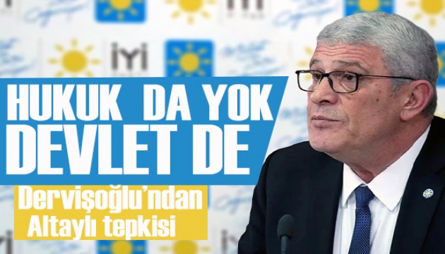 Dervişoğlu'ndan Fatih Altaylı tepkisi: Türkiye’de hukuk da yok, devlet de