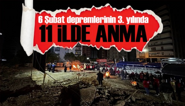 Asrın felaketinde 3. yıl! Türkiye 6 Şubat’ı unutmadı