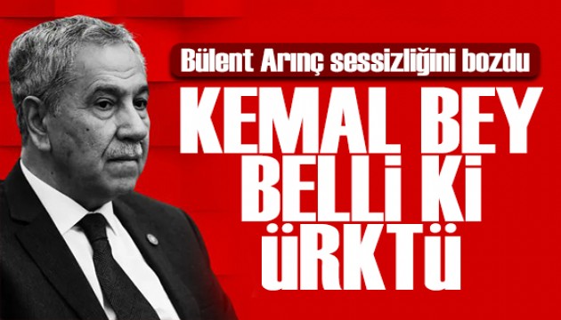 Bülent Arınç'tan Kılıçdaroğlu yorumu: Kemal bey belli ki görüşmelerden ürktü