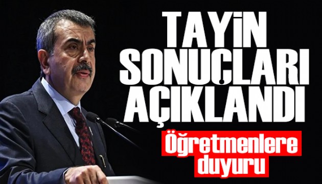 MEB'den öğretmenlere duyuru: Sıra sonuçları erişime açıldı