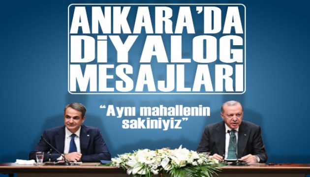 Erdoğan ve Miçotakis’ten Ankara’da diyalog mesajı