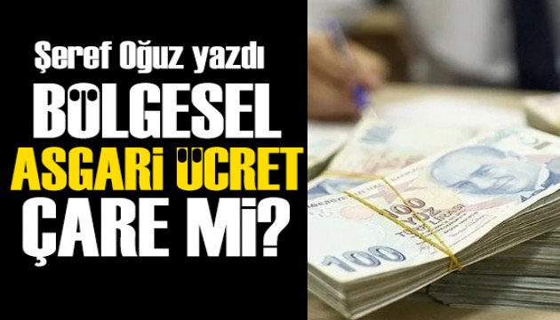 Şeref Oğuz yazdı: Sektörel-bölgesel asgari ücret çare mi?