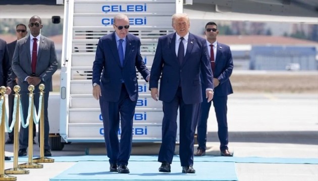 Trump Türkiye'de! Erdoğan karşıladı