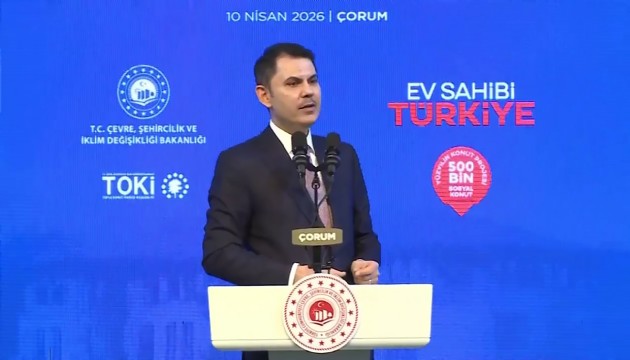 Bakan Kurum Çorum'da kura çekimine katıldı: 'Bu millete verdiğimiz anahtarlar, ülkenin üretimidir'