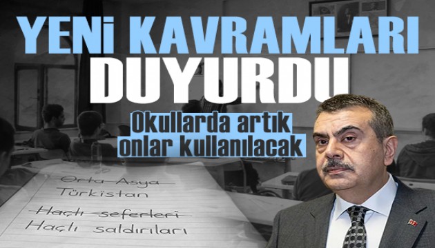 Bakan Tekin duyurdu: Kavramlar değişiyor