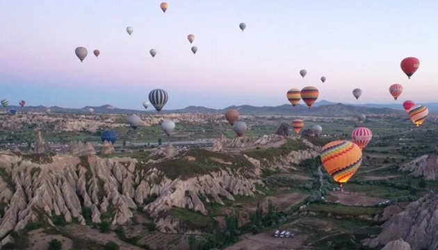 Balon turizmine yoğun ilgi