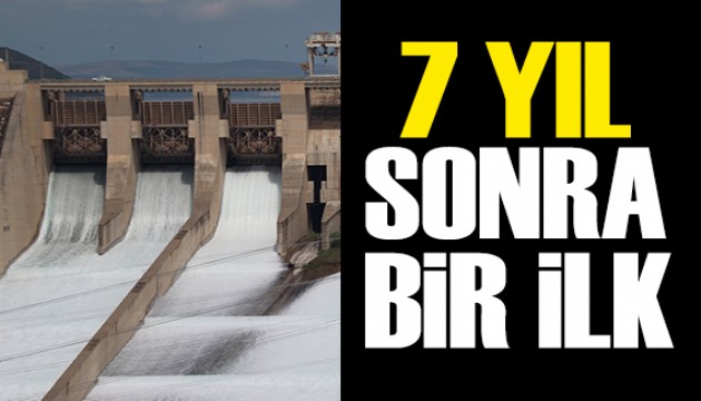 Atatürk Barajı'nda 7 yıl sonra bir ilk