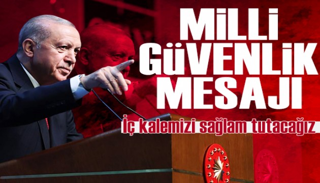 Cumhurbaşkanı Erdoğan: 'İç kalemizi sağlam tutacağız'