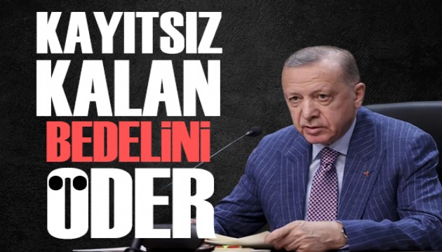 Cumhurbaşkanı Erdoğan'dan kabine ve teşkilata sert mesaj: Kayıtsız kalan bedelini öder!