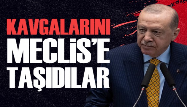 Cumhurbaşkanı Erdoğan: Kavgalarını Meclis'e taşıdılar