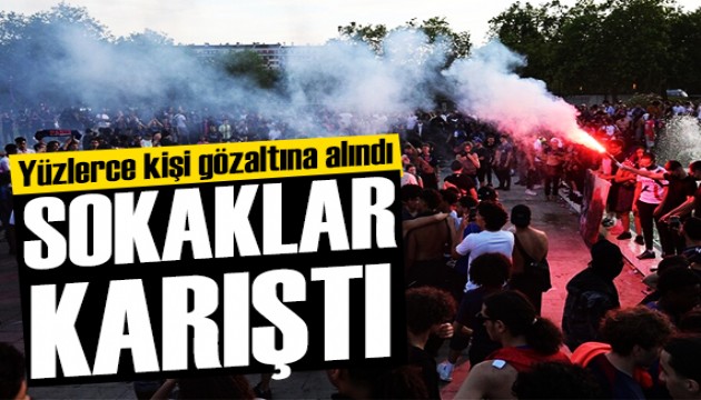 Fransa'da yüzlerce kişi gözaltına alındı