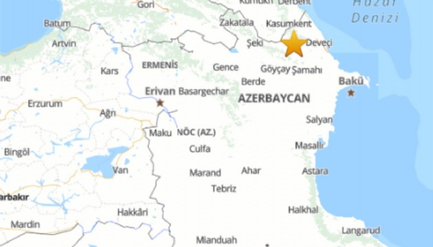 Azerbaycan'da korkutan deprem