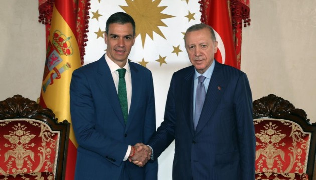 Erdoğan Sanchez ile görüştü