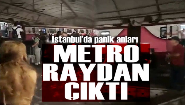 İstanbul'da metro raydan çıktı