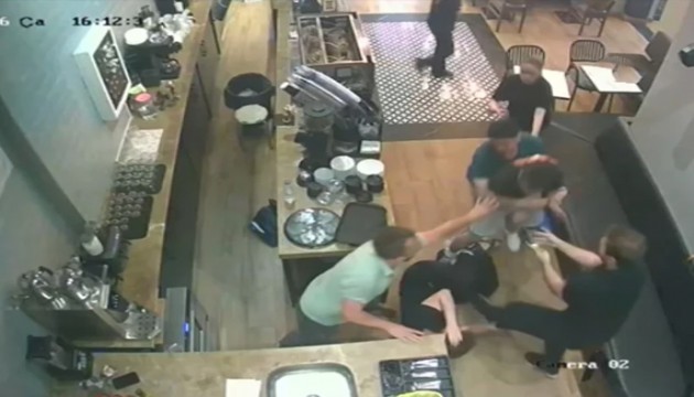Kafe çalışanını darbeden şahıs gözaltına alındı